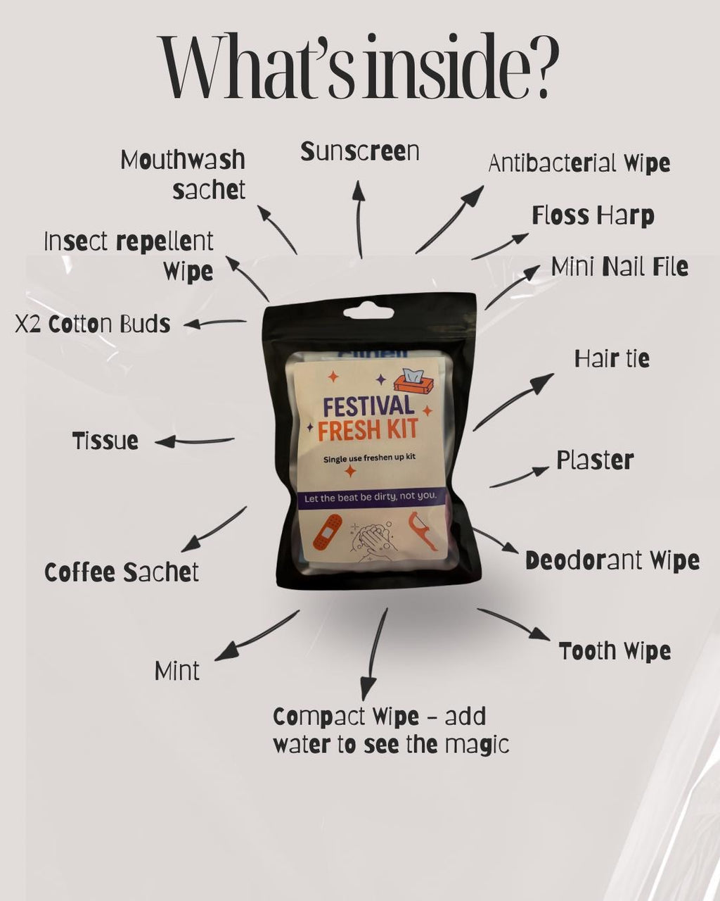 Festival Fresh Kit: Funny Hygiene Survival Pack