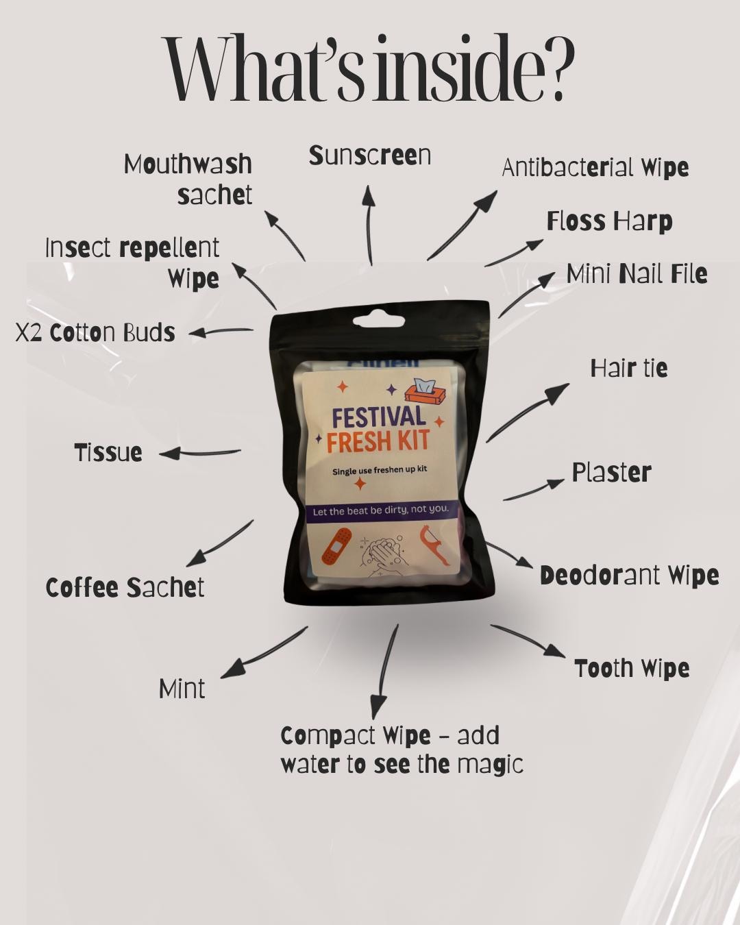 Festival Fresh Kit: Funny Hygiene Survival Pack