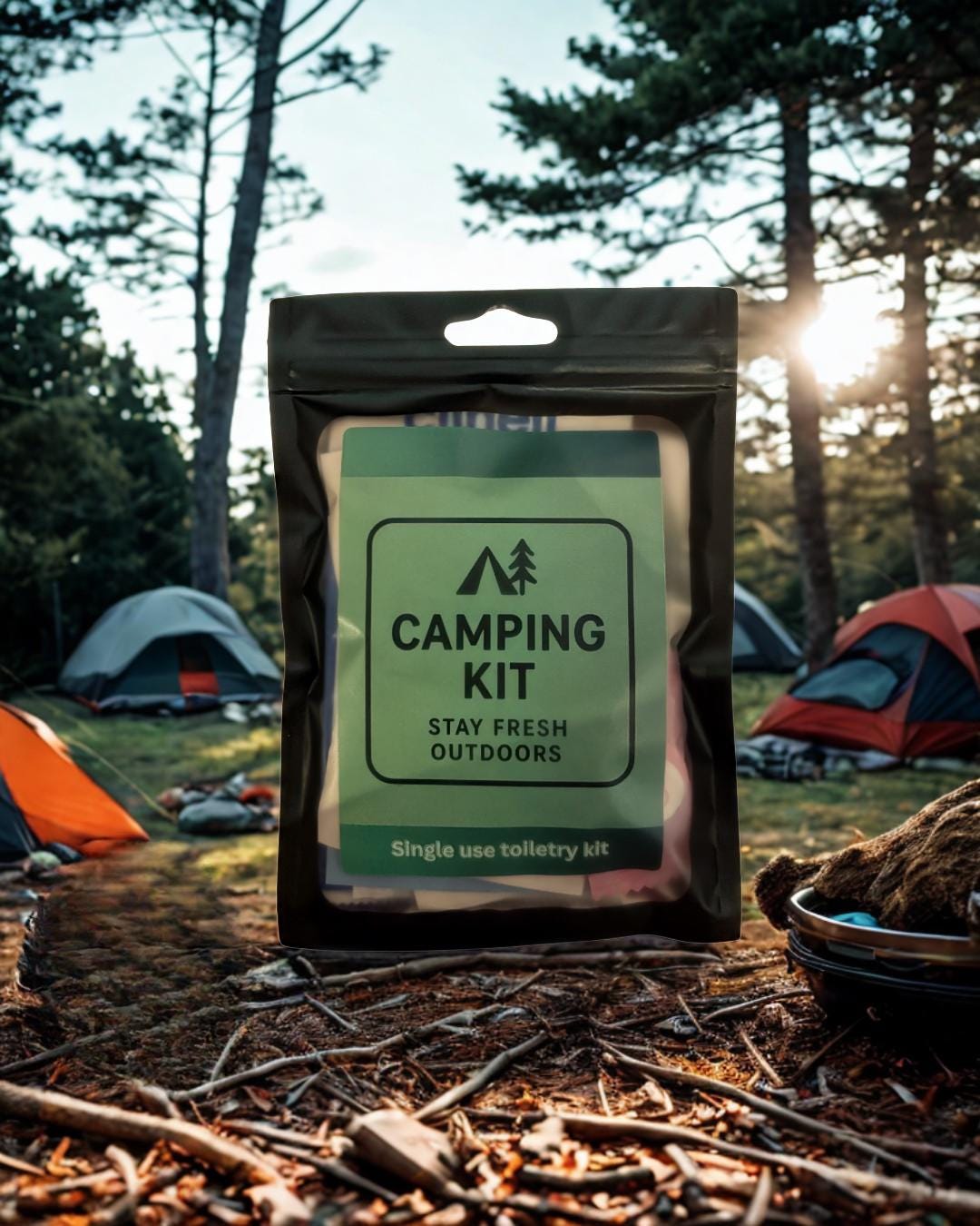 Camping Toiletry Kit: Freshen Up Essentials Travel Pack