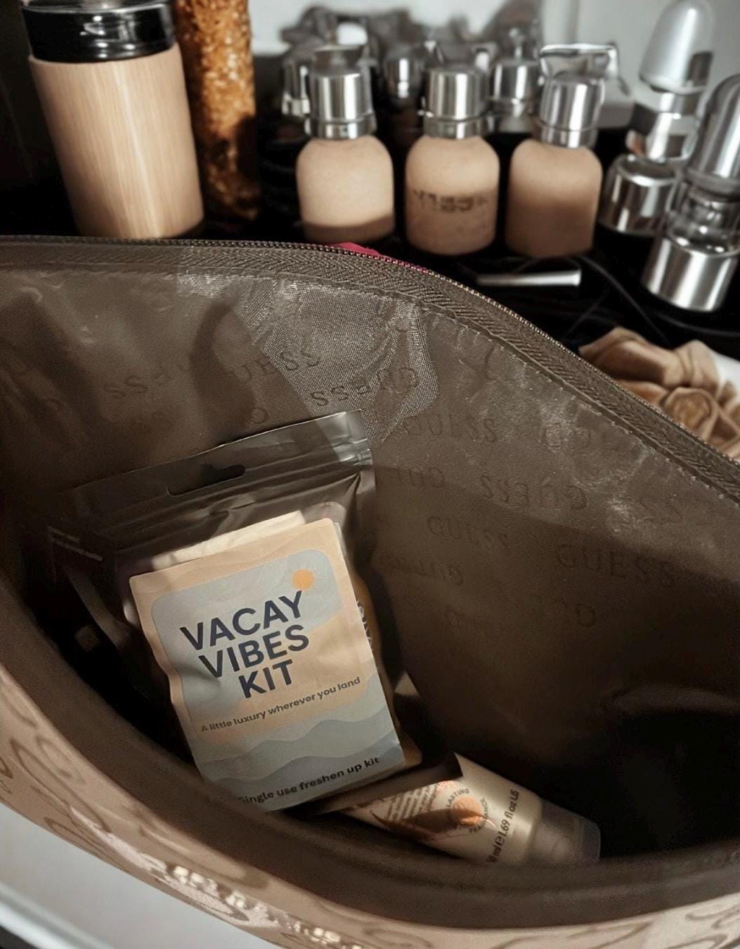 Travel Toiletry Kit – Holiday Hygiene Essentials | Mini Vacation Freshen-Up Pack for Flights & Getaways