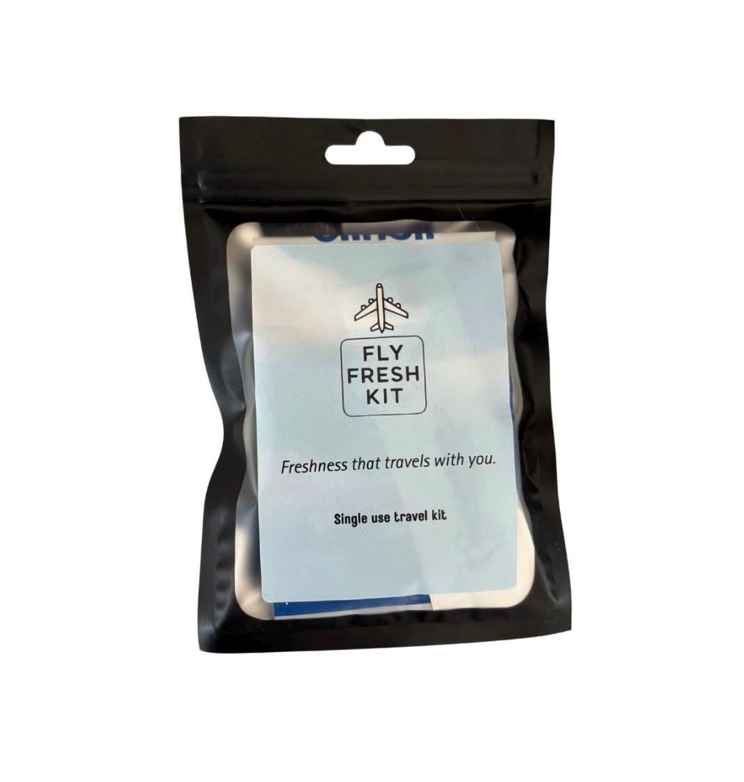 Airplane Travel Kit - Freshen-Up Pack - Compact Toiletry Kit for Flights, Travel & Daily Life - Travelling essentials