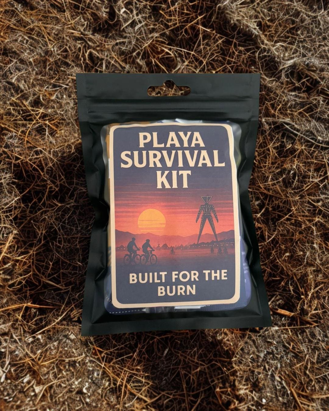Playa Survival Kit – Burning Man Essentials Pack, Festival Emergency Kit, Dust-Proof Mini Travel Set, Gift for Burners, Desert Ready