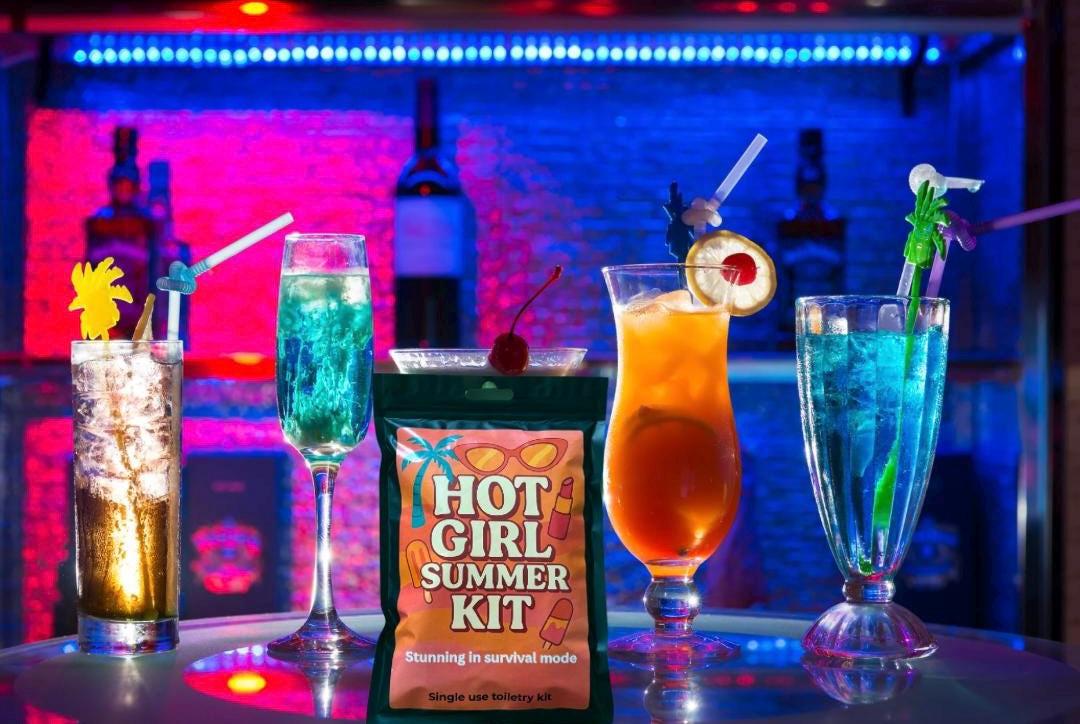 Hot Girl Summer Kit – Travel Freshen-Up Pack | Festival, Wedding, Hen Party & Night Out Essentials