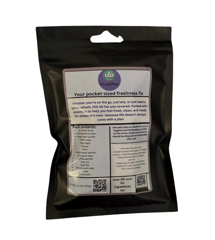 Car Fresh Kit: Glovebox Emergency Toiletry Pack - Road Trip Essentials