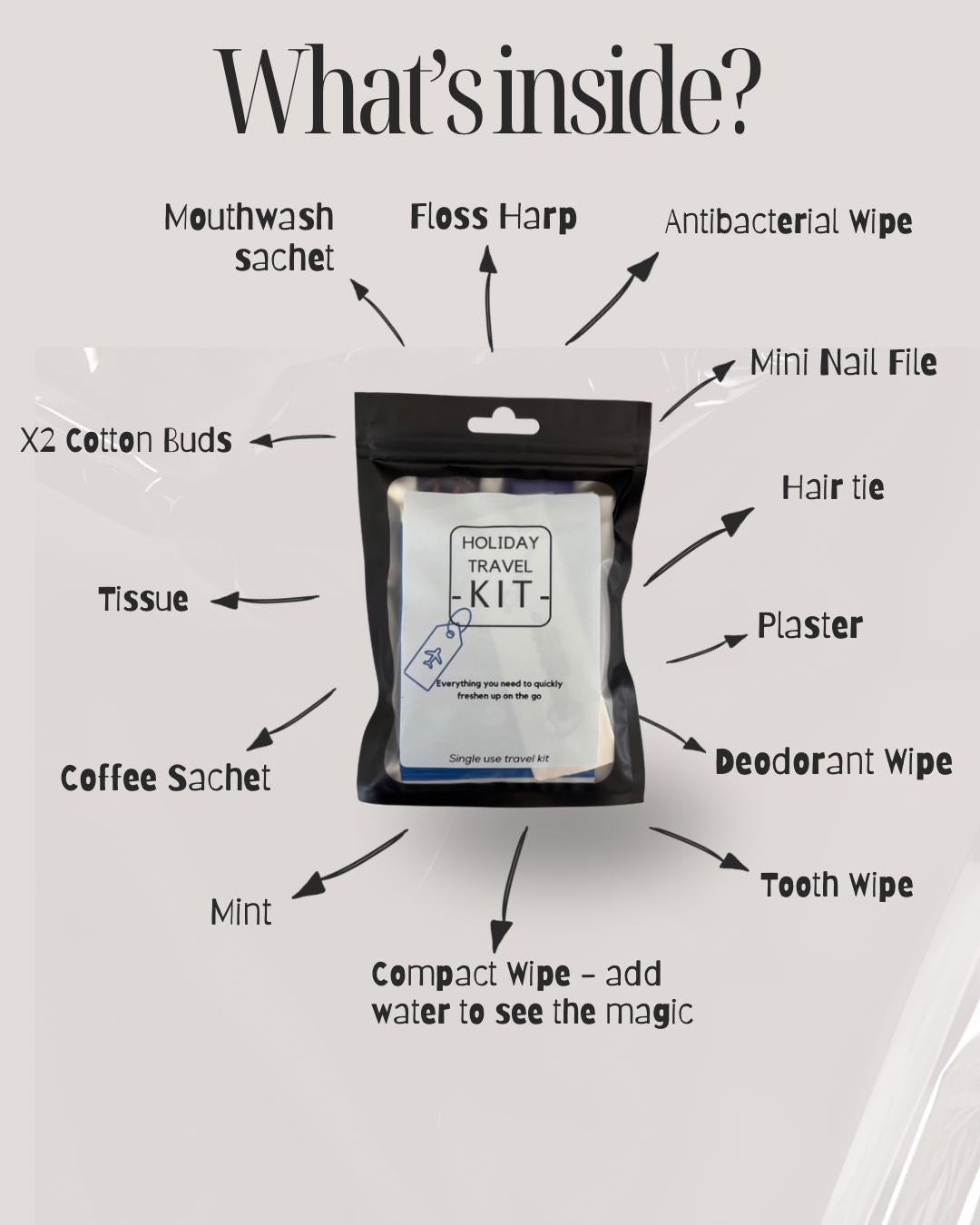 Vacation Fresh Kit - Carry-On Toiletry Essentials - Holiday Must-Haves for Beach Days, Weekend Breaks & Getaways
