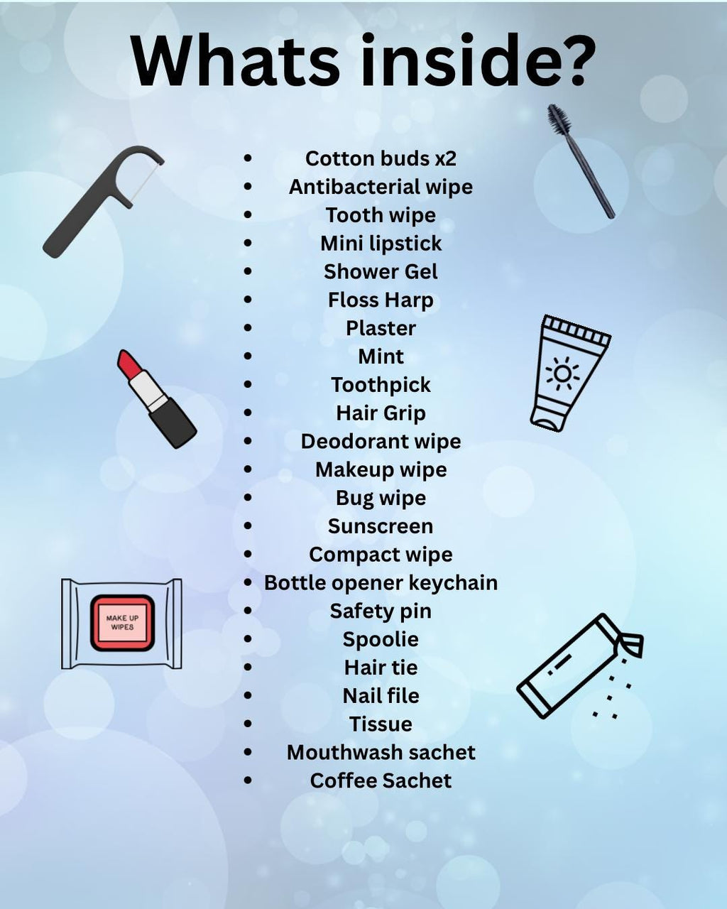 Self care survival Kit: Emergency Toiletry Gift Set